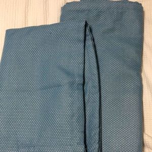 Threshold blackout curtains 2 panels blue texture